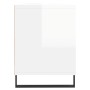 Glossy white plywood TV cabinet 150x30x44.5 cm by vidaXL, TV Furniture - Ref: Foro24-831302, Price: 128,94 €, Discount: %