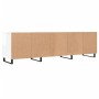 Mueble de TV madera contrachapada blanco brillo 150x30x44,5 cm de vidaXL, Muebles TV - Ref: Foro24-831302, Precio: 129,99 €, ...