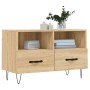 Smoked oak plywood TV cabinet 80x36x50 cm by vidaXL, TV Furniture - Ref: Foro24-828967, Price: 44,35 €, Discount: %