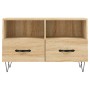 Smoked oak plywood TV cabinet 80x36x50 cm by vidaXL, TV Furniture - Ref: Foro24-828967, Price: 44,35 €, Discount: %