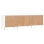 White plywood TV cabinet 150x30x44.5 cm by vidaXL, TV Furniture - Ref: Foro24-831268, Price: 94,31 €, Discount: %