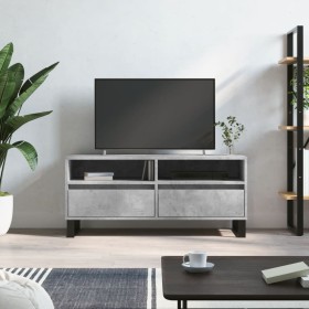 Concrete gray plywood TV cabinet 100x34.5x44.5cm by vidaXL, TV Furniture - Ref: Foro24-831248, Price: 77,99 €, Discount: %