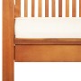 Garden dining chair with solid acacia wood cushion by vidaXL, Garden chairs - Ref: Foro24-45964, Price: 120,67 €, Discount: %