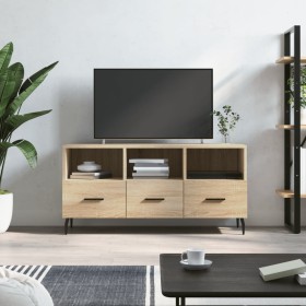 Mueble de TV madera de ingeniería roble Sonoma 102x36x50 cm de vidaXL, Muebles TV - Ref: Foro24-829055, Precio: 79,99 €, Desc...