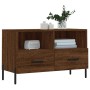 Brown oak plywood TV cabinet 80x36x50 cm by vidaXL, TV Furniture - Ref: Foro24-828987, Price: 57,99 €, Discount: %