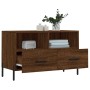 Brown oak plywood TV cabinet 80x36x50 cm by vidaXL, TV Furniture - Ref: Foro24-828987, Price: 57,99 €, Discount: %