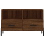 Brown oak plywood TV cabinet 80x36x50 cm by vidaXL, TV Furniture - Ref: Foro24-828987, Price: 57,99 €, Discount: %