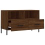 Brown oak plywood TV cabinet 80x36x50 cm by vidaXL, TV Furniture - Ref: Foro24-828987, Price: 57,99 €, Discount: %