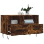 TV stand made of smoked oak plywood, measuring 80x36x50 cm. by vidaXL, TV Furniture - Ref: Foro24-828969, Price: 44,35 €, Dis...