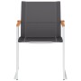 Garden chairs 2 units textilene and gray stainless steel by vidaXL, Garden chairs - Ref: Foro24-46497, Price: 159,41 €, Disco...