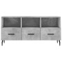 Engineered wood TV stand in concrete gray, 102x36x50 cm by vidaXL, TV Furniture - Ref: Foro24-829056, Price: 78,96 €, Discoun...