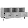 Engineered wood TV stand in concrete gray, 102x36x50 cm by vidaXL, TV Furniture - Ref: Foro24-829056, Price: 78,96 €, Discoun...