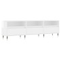 Glossy white plywood TV cabinet 150x30x44.5 cm by vidaXL, TV Furniture - Ref: Foro24-831262, Price: 100,25 €, Discount: %