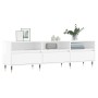 Glossy white plywood TV cabinet 150x30x44.5 cm by vidaXL, TV Furniture - Ref: Foro24-831262, Price: 100,25 €, Discount: %