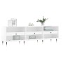 Glossy white plywood TV cabinet 150x30x44.5 cm by vidaXL, TV Furniture - Ref: Foro24-831262, Price: 100,25 €, Discount: %