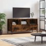 Smoked oak engineered wood TV cabinet 102x36x50 cm by vidaXL, TV Furniture - Ref: Foro24-829041, Price: 79,99 €, Discount: %