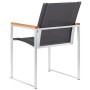 Garden chairs 2 units textilene and gray stainless steel by vidaXL, Garden chairs - Ref: Foro24-46497, Price: 159,41 €, Disco...