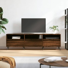 Mueble de TV madera contrachapada roble marrón 150x30x44,5 cm de vidaXL, Muebles TV - Ref: Foro24-831259, Precio: 113,99 €, D...