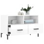 TV stand made of glossy white plywood 80x36x50 cm by vidaXL, TV Furniture - Ref: Foro24-828974, Price: 70,85 €, Discount: %