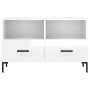 TV stand made of glossy white plywood 80x36x50 cm by vidaXL, TV Furniture - Ref: Foro24-828974, Price: 70,85 €, Discount: %