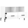 TV stand made of glossy white plywood 80x36x50 cm by vidaXL, TV Furniture - Ref: Foro24-828974, Price: 70,85 €, Discount: %