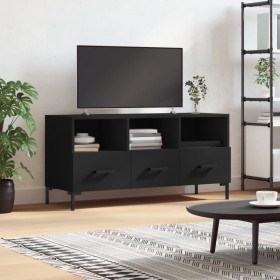 Engineered wood TV stand in black, 102x36x50 cm by vidaXL, TV Furniture - Ref: Foro24-829037, Price: 82,99 €, Discount: %