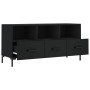 Engineered wood TV stand in black, 102x36x50 cm by vidaXL, TV Furniture - Ref: Foro24-829037, Price: 82,47 €, Discount: %