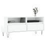 TV stand made of white glossy plywood 100x34.5x44.5cm by vidaXL, TV Furniture - Ref: Foro24-831238, Price: 75,50 €, Discount: %