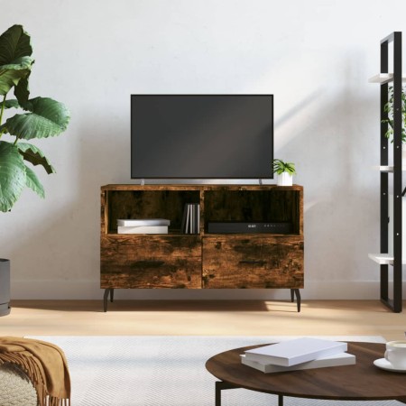 Smoked oak plywood TV cabinet 80x36x50 cm by vidaXL, TV Furniture - Ref: Foro24-828993, Price: 47,67 €, Discount: %