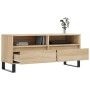 TV-Schrank aus Sonoma-Eichensperrholz, 100 x 34,5 x 44,5 cm von vidaXL, TV-Möbel - Ref: Foro24-831247, Preis: 74,99 €, Rabatt: %