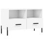 Mueble para TV madera contrachapada blanco 80x36x50 cm de vidaXL, Muebles TV - Ref: Foro24-828980, Precio: 70,99 €, Descuento: %