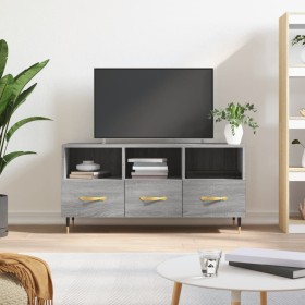 Sonoma gray engineered wood TV cabinet 102x36x50 cm by vidaXL, TV Furniture - Ref: Foro24-829018, Price: 56,86 €, Discount: %