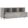 Sonoma gray engineered wood TV cabinet 102x36x50 cm by vidaXL, TV Furniture - Ref: Foro24-829018, Price: 56,92 €, Discount: %