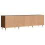 Brown oak plywood TV cabinet 150x30x44.5 cm by vidaXL, TV Furniture - Ref: Foro24-831267, Price: 106,99 €, Discount: %