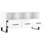 Glossy white plywood TV cabinet 102x36x50 cm by vidaXL, TV Furniture - Ref: Foro24-829062, Price: 64,30 €, Discount: %