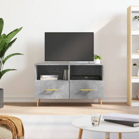 TV stand made of gray concrete plywood, measuring 80x36x50 cm. by vidaXL, TV Furniture - Ref: Foro24-828960, Price: 50,99 €, ...