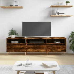 TV-Schrank aus geräuchertem Eichensperrholz, 150 x 30 x 44,5 cm von vidaXL, TV-Möbel - Ref: Foro24-831273, Preis: 80,99 €, Ra...