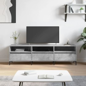 Concrete gray plywood TV cabinet 150x30x44.5 cm by vidaXL, TV Furniture - Ref: Foro24-831288, Price: 87,46 €, Discount: %