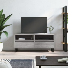 TV stand made of gray Sonoma plywood 100x34.5x44.5 cm by vidaXL, TV Furniture - Ref: Foro24-831250, Price: 77,50 €, Discount: %