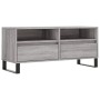 Mueble de TV madera contrachapada gris Sonoma 100x34,5x44,5 cm de vidaXL, Muebles TV - Ref: Foro24-831250, Precio: 77,99 €, D...