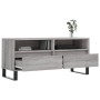 Mueble de TV madera contrachapada gris Sonoma 100x34,5x44,5 cm de vidaXL, Muebles TV - Ref: Foro24-831250, Precio: 77,99 €, D...