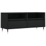 Black plywood TV cabinet 100x34.5x44.5 cm by vidaXL, TV Furniture - Ref: Foro24-831229, Price: 75,30 €, Discount: %