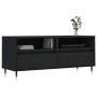 Black plywood TV cabinet 100x34.5x44.5 cm by vidaXL, TV Furniture - Ref: Foro24-831229, Price: 75,30 €, Discount: %