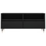 Black plywood TV cabinet 100x34.5x44.5 cm by vidaXL, TV Furniture - Ref: Foro24-831229, Price: 75,30 €, Discount: %