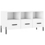 White engineered wood TV cabinet 102x36x50 cm by vidaXL, TV Furniture - Ref: Foro24-829044, Price: 85,08 €, Discount: %