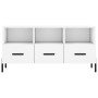 White engineered wood TV cabinet 102x36x50 cm by vidaXL, TV Furniture - Ref: Foro24-829044, Price: 85,08 €, Discount: %