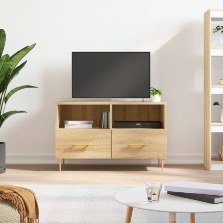 TV-Schrank aus geräuchertem Eichensperrholz, 80 x 36 x 50 cm von vidaXL, TV-Möbel - Ref: Foro24-828959, Preis: 60,77 €, Rabat...