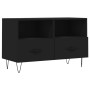 Black plywood TV cabinet 80x36x50 cm by vidaXL, TV Furniture - Ref: Foro24-828965, Price: 49,78 €, Discount: %