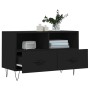 Black plywood TV cabinet 80x36x50 cm by vidaXL, TV Furniture - Ref: Foro24-828965, Price: 49,78 €, Discount: %