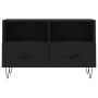 Black plywood TV cabinet 80x36x50 cm by vidaXL, TV Furniture - Ref: Foro24-828965, Price: 49,78 €, Discount: %